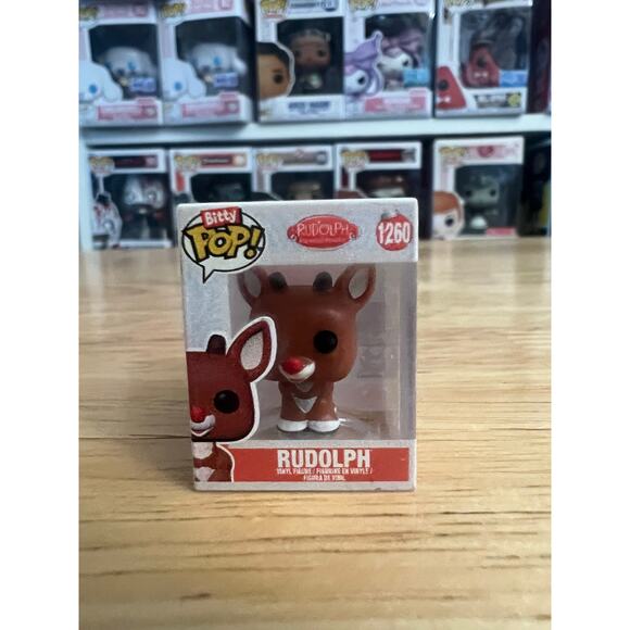 BITTY Rudolph the Red-Nosed Reindeer 1" Funko Pop #1260 Christmas Rankin-Bass - Picture 1 of 6